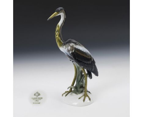 Reiher. Rosenthal. Marke Zweigwerk Bahnhof Selb, Classic Rose, ab 1975. Bezeichnet. Modell-Nr.: 5279.                     MEI