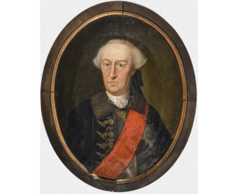                    SCHWABEDA,             Johann Michael(1734 Erfurt - 1794 Ansbach)    Bildnis Friedrich Ferdinand Graf von