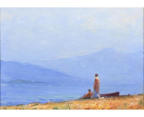                     RICARD-CORDINGLEY,             Georges(1873 Lyon - 1939)    Gabrielle, die Tochter des MalersÖl/Leinwand/