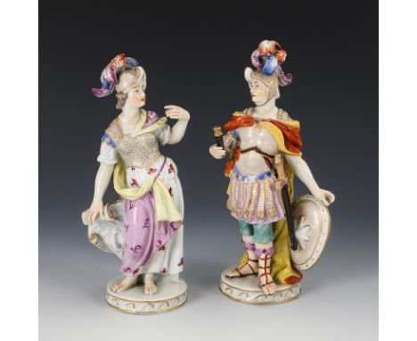2 mythologische Figuren. Geprägte Bindenschildmarke und Jahresprägung (1)830. Nach um 1740/45 entstandenen Entwürfen von Joha