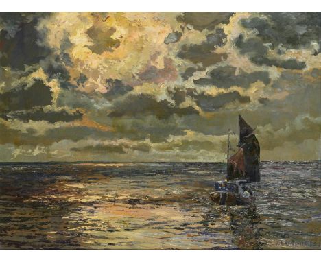                     BRUYCKER-ALLDA,             Eugen de(1901 Hamburg - 1981 Schneverdingen/Lüneburger Heide)    "Mit achterl
