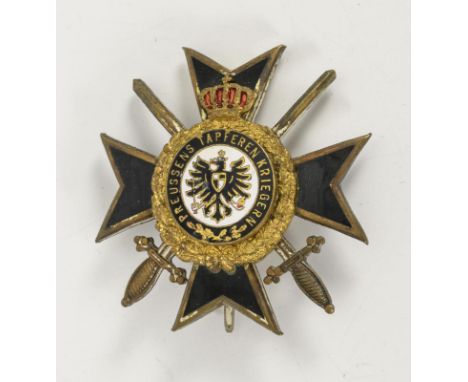 Preußisches Ehrenkreuz. Deutschland.                         Vereinigung Preußischer Kriegsteilnehmer im Deutschen Kriegerbun