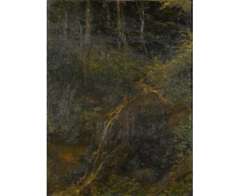                     PHILIPP,             Caesar(1859 Berlin - 1930 ebd.)    WaldlandschaftÖl/Leinwand/Karton. Rechts unten si