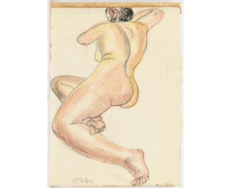                     GÜNTHER,             Kurt(1893 Gera - 1955 Stadtroda)    Liegender FrauenaktAquarell/Papier. Links unten 