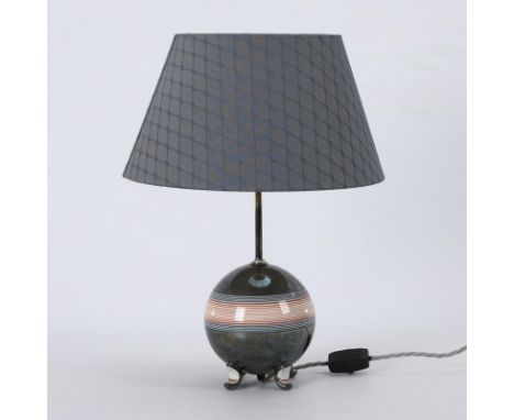 Art-déco-Tischlampe. Rosenthal. Marke nicht erkennbar, um 1930.                     VON STOCKMEYER,             Fritz (1877-1