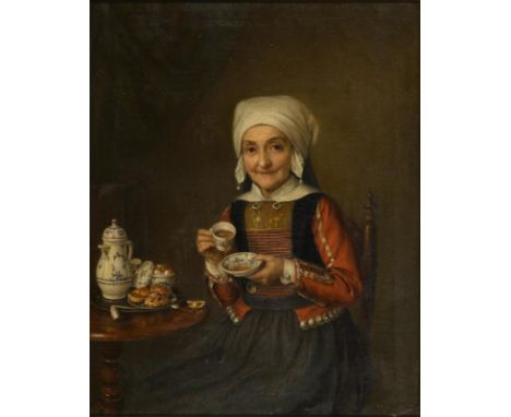                     WESTPHAL,             Friederike E.(* 1822 Schleswig)    Bildnis einer Osterfelderin bei Husum in TrachtÖ