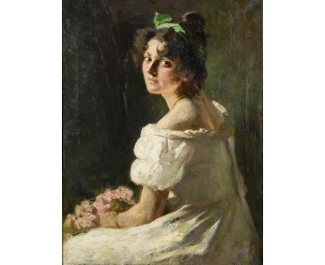                     BOZNANSKA,             Olga zugeschrieben(1865 Krakau - 1940 Paris)    FrauenbildnisÖl/Leinwand. Rechts o