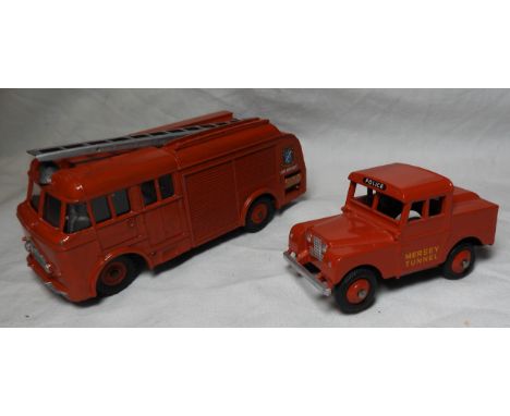 255 MERSEY TUNNEL POLICE VAN + 259 FIRE ENGINE RE-PAINTED 
