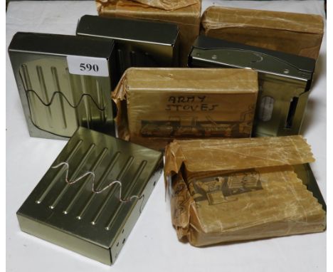 8 HEXAMINE ARMY COOKERS 