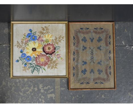 2 FLORAL TAPESTRY PICTURES 
