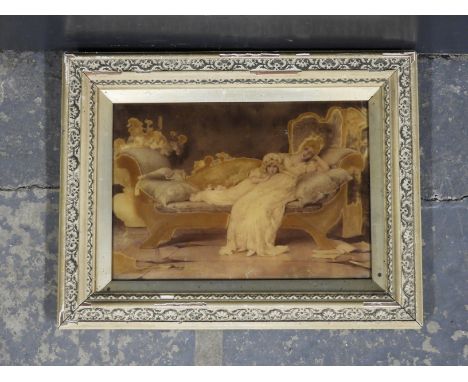 CURVED GLASS PRINT MOTHER & CHILD 
