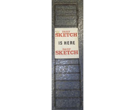 ADVERTISING DISPLAY RACK 'DAILY SKETCH IS HERE' 
