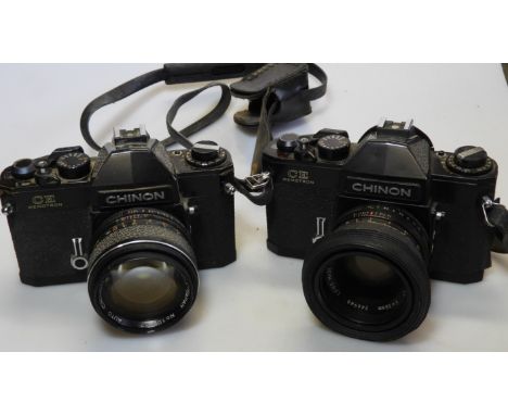 2X CHINON CE MEMOTRON CAMERA & LENS 