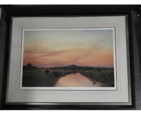 PHILIP JACKSON LIMITED EDITION PRINT 34/100 THE FLAMES OF AVALON 30X19' 