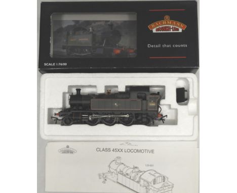 BACHMANN OO 32-125 45XX TANK LOCO 4566 BR LINED GREEN L/CREST 