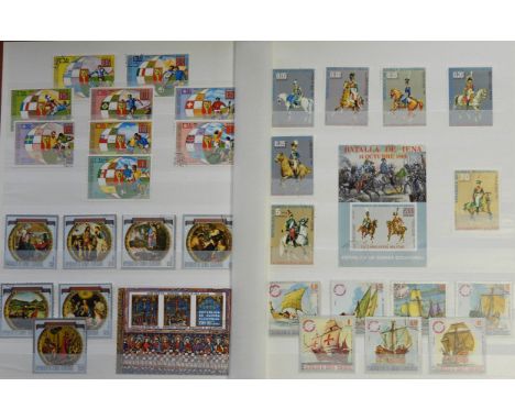 STAMPS - STOCKBOOK WORLD MANY SETS M/U ALL 1972 