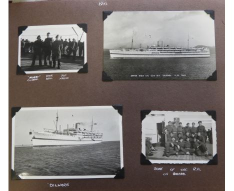 1951/2 PHOTOGRAPH ALBUM CAIRO, DEVESOIR, ISMALIA & ARMY PHOTOS 
