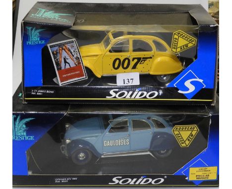 2 SOLIDO LARGE SCALE MODEL CITROENS 