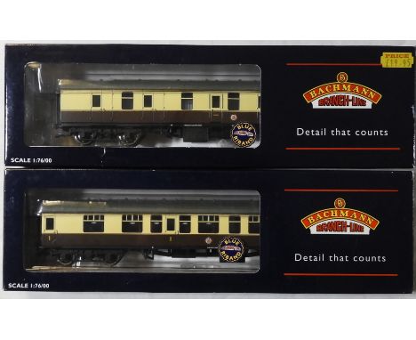 BACHMANN OO 2 COACHES BR CHOCOLATE/CREAM 