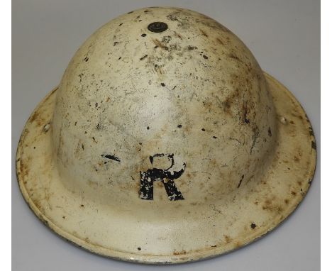 BRITISH TOMMY HELMET WHITE RESCUE 