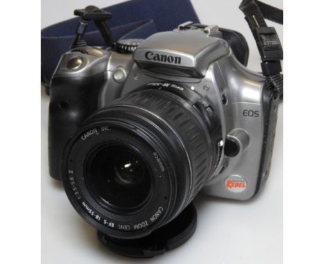 CANON EOS REBEL CAMERA & 18-55mm LENS 