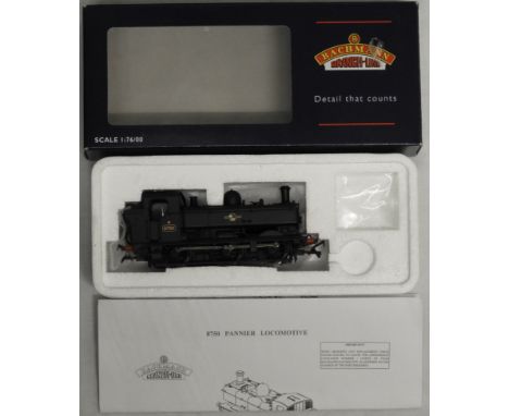 BACHMANN OO 32-202A 8750 PANNIER TANK LOCO 9753 BR BLACK L/CREST 