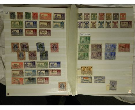 STAMPS - BROWN STOCKBOOK COMMONWEALTH M/U 