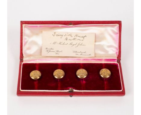 Four Tivyside livery buttons in original box CONDITION REPORT: Basically good, perhaps some light wear to gilt.