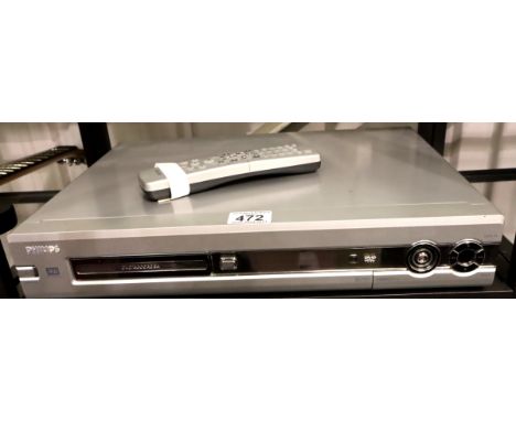 Philips DVD recorder with remote. Not available for in-house P&amp;P, contact Paul O'Hea at Mailboxes on 01925 659133 