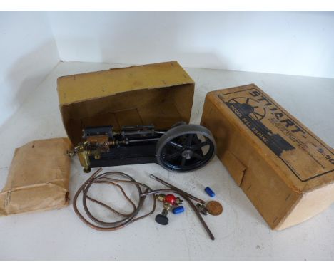 A Stuart S 50 model Mill engine - in original box with disc type crank - to be assembled 
