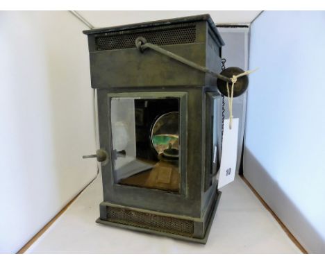 A c1897 copper & brass military 'Lamp Fighting Mark 1' made by Griffiths & Browett.* Please Note: A further 500 lots from thi