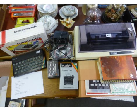 A vintage ZX Spectrum 48k computer & accessories.* Please Note: A further 500 lots from this sale (which are not available fo