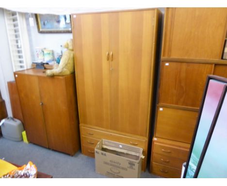 A mid 20th Century Ladderax modular shelving and storage system designed by Robert Heal for Staples of Cricklewood, London, s