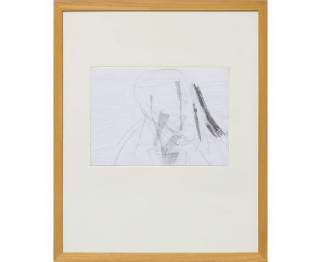 Knöller, Paco (geb. 1950 in Obermarchtal) "Über das Zeichnen", so verso betitelt. Graphitzeichnung, verso handschriftlich sig