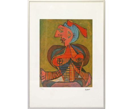 Picasso, Pablo (1881-1973), nach "Abstrakter Akt", nach dem Original von 1938. Farblithographie, im Druck sign. und li. u. Ex