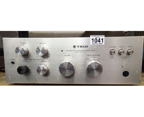 Trio stereo integrated amplifier KA-1500. Not available for in-house P&amp;P, contact Paul O'Hea at Mailboxes on 01925 659133
