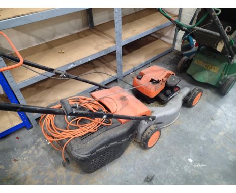 Flymo petrol lawn mower with Briggs and Stratton engine. Not available for in-house P&amp;P, contact Paul O'Hea at Mailboxes 