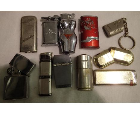 Quantity of vintage and novelty lighters. P&amp;P Group 1 (£14+VAT for the first lot and £1+VAT for subsequent lots) 