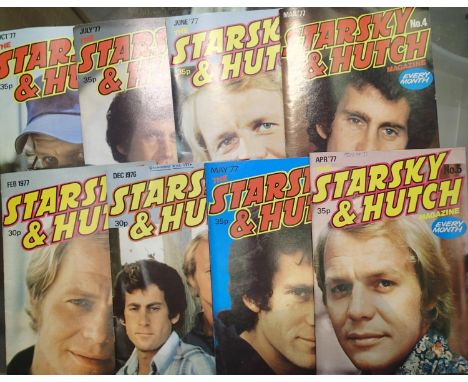1970s Starsky &amp; Hutch magazines (8), numbers 1/3/4/5/6/7/8/11. P&amp;P Group 1 (£14+VAT for the first lot and £1+VAT for 