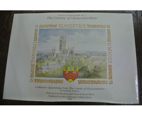 The County of Gloucestershire (a selection of paintings from the county of Gloucestershire by Kenneth Burton), published by J