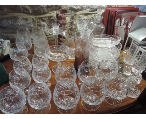 An extensive collection of German glassware to include six Schott Crystal brandy balloons, six further examples labelled Chri