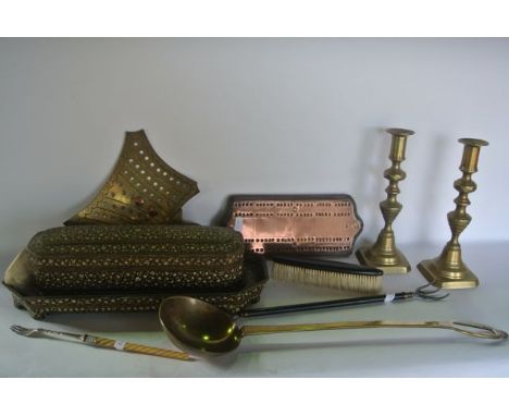 An eastern lacquer work lidded pencil/stationery box of rectangular form with canted corners, the black ground decorated with