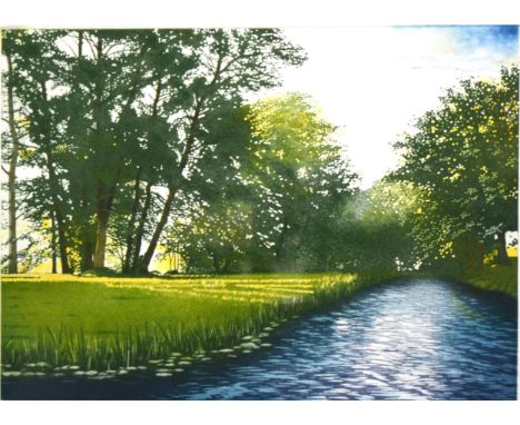 Christopher Penny, "Grand Union Canal, Marsworth", limited edition lithograph (68/90), 27.5 x 38cm, and "The River Waveney", 