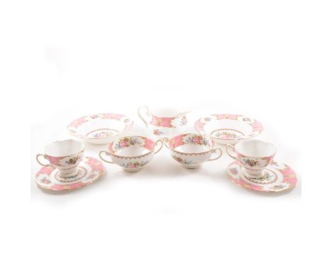 Royal Albert Lady Carlyle dinner and tea service, approximately 98 pieces.