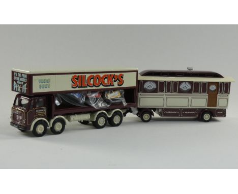 Collection of five Corgi classics- The Showman's Range with booklet, including- Atkinson open pole truck set (27801), Leyland