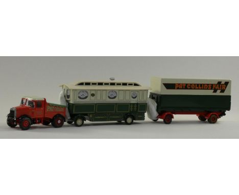 A collection of four boxed Corgi classics, 'The Showman's Range'. Including- Leylan 8 wheel rigid truck set (24401), Aec clos