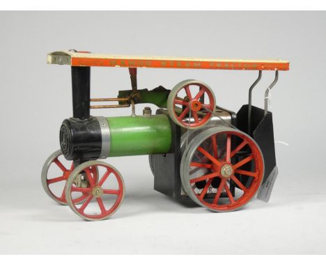 A Mamod Steam tractor TE1A live steam traction engine 