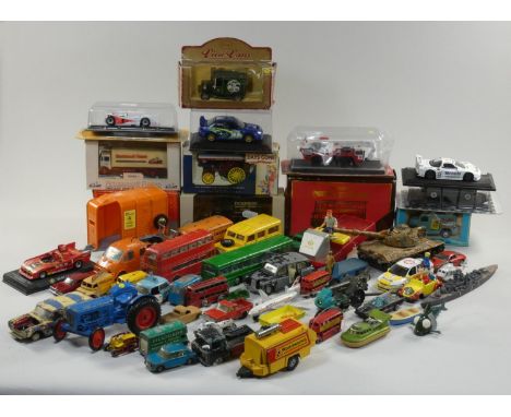 A quantity of play worn die- cast models, together with boxed modern die-cast. Makers to include- Days Gone, Matchbox Makers 