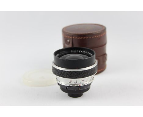 Carl Zeiss Jena Flektogon 35mm F/2.8 Camera Lens For Carl Zeiss Werra Camera w/ Lens Cap &amp; Case  Lens is mechanically wor