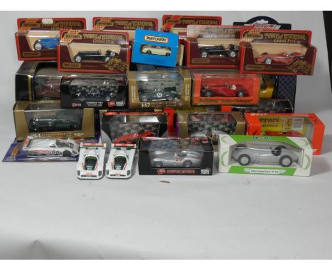A collection of boxed die-cast model cars, makers to include- DaysGone, Model Best, Matchbox and Brumm together with two boxe